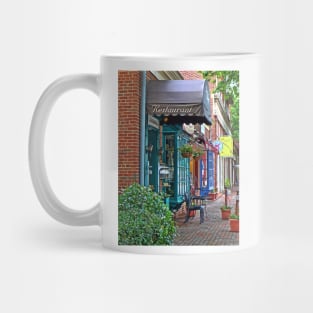 Alexandria VA - Restaurant With Brown Awning Mug